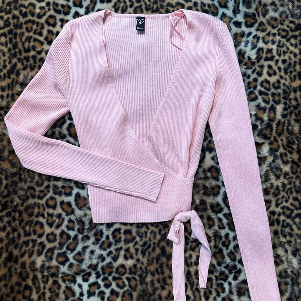 Windsor Pink Wrap Blouse